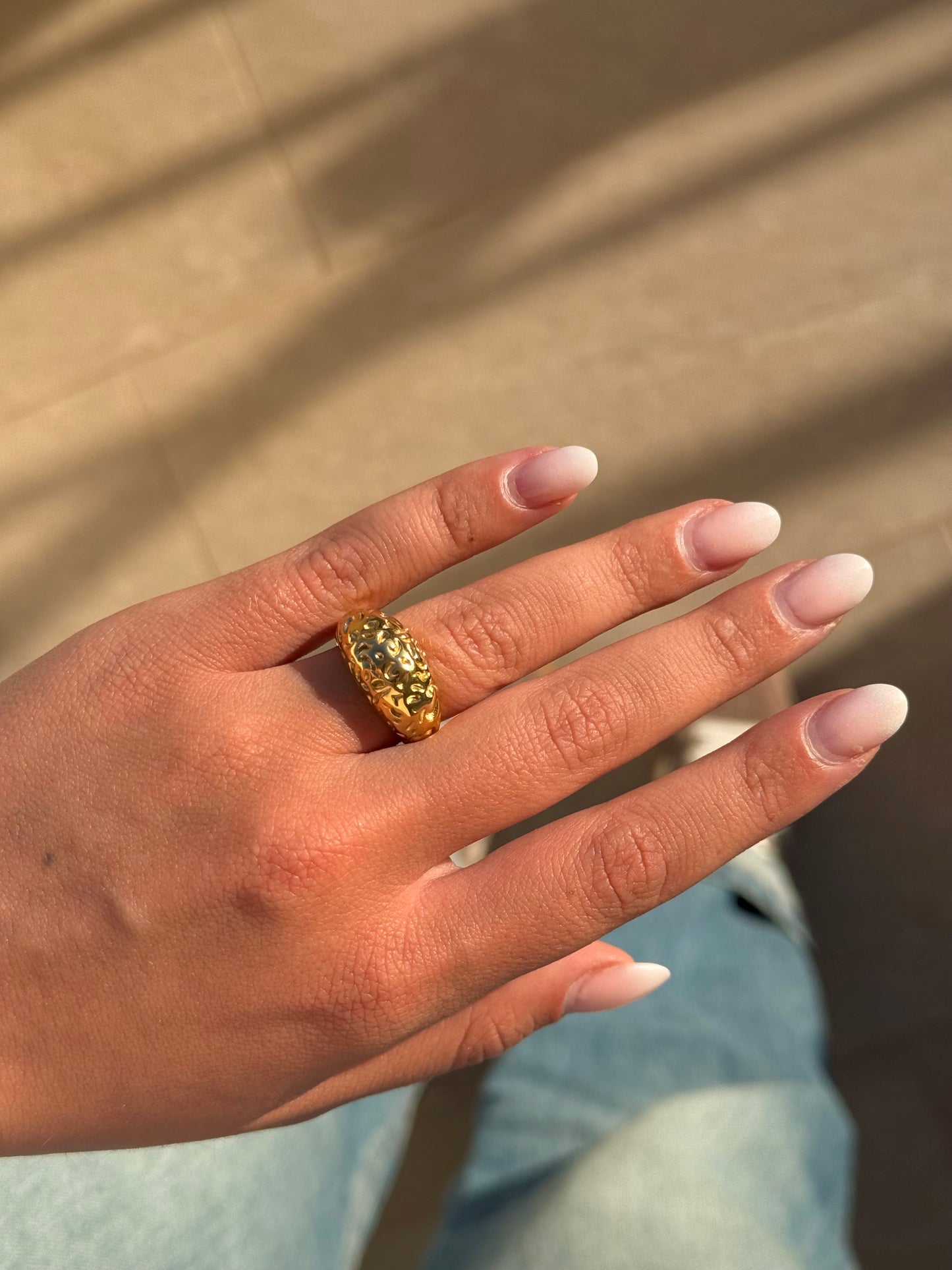 Anello BonBon martellato