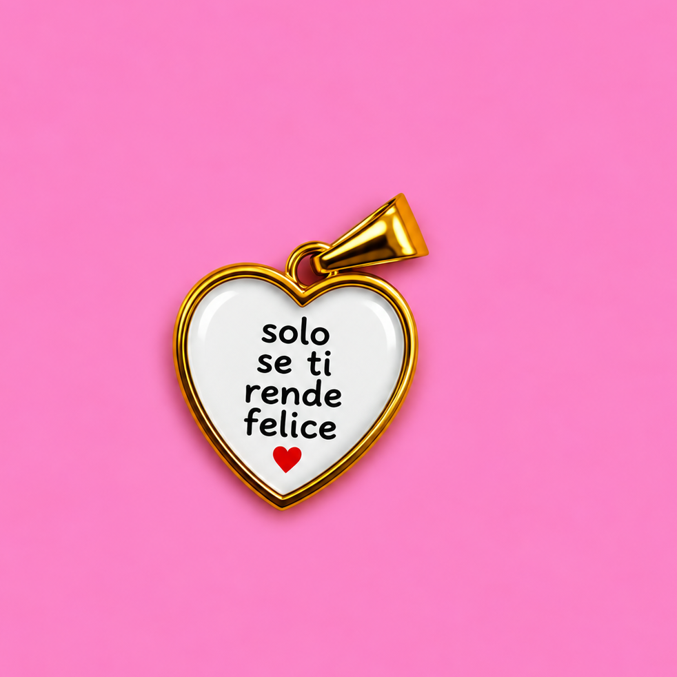 Ciondolo SOLO SE TI RENDE FELICE