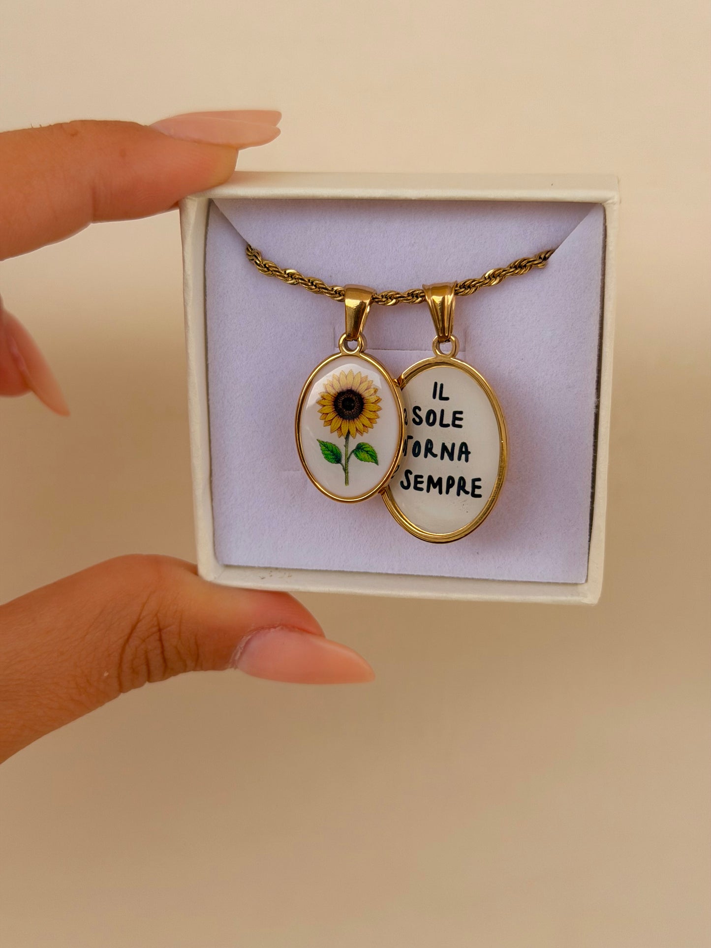 Collana Torchon IL SOLE TORNA SEMPRE