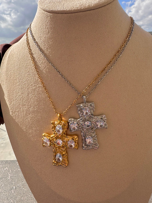 Collana Croce Diamond