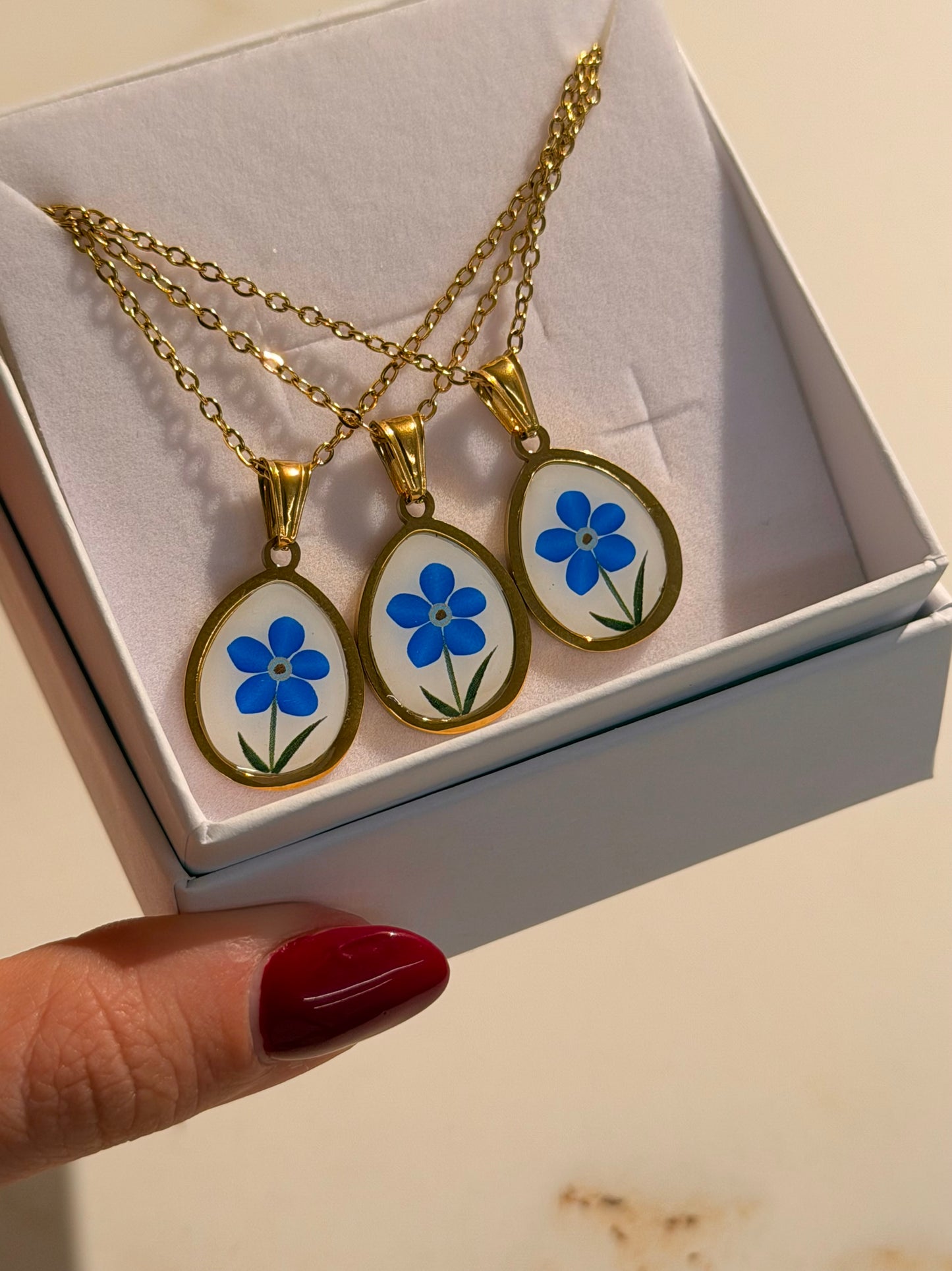 Collana Fiorellino Blu