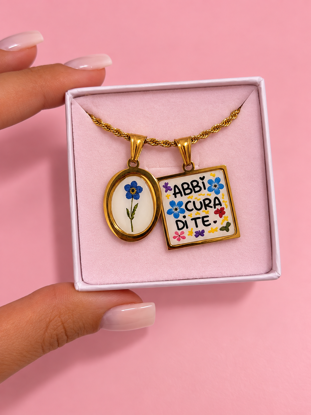 Collana Torchon ABBI CURA DI TE, SEMPRE!