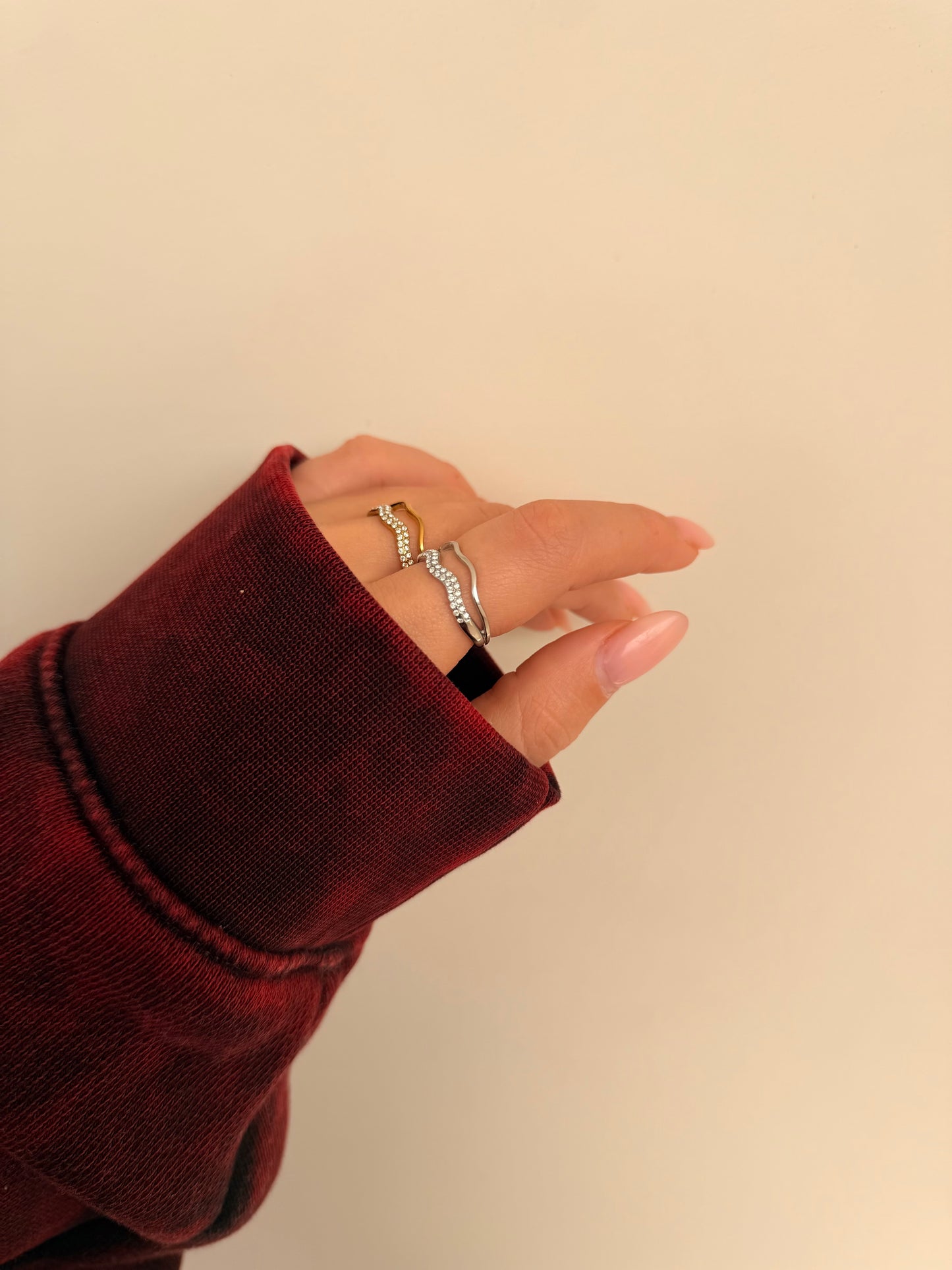 Anello Ondina Strass