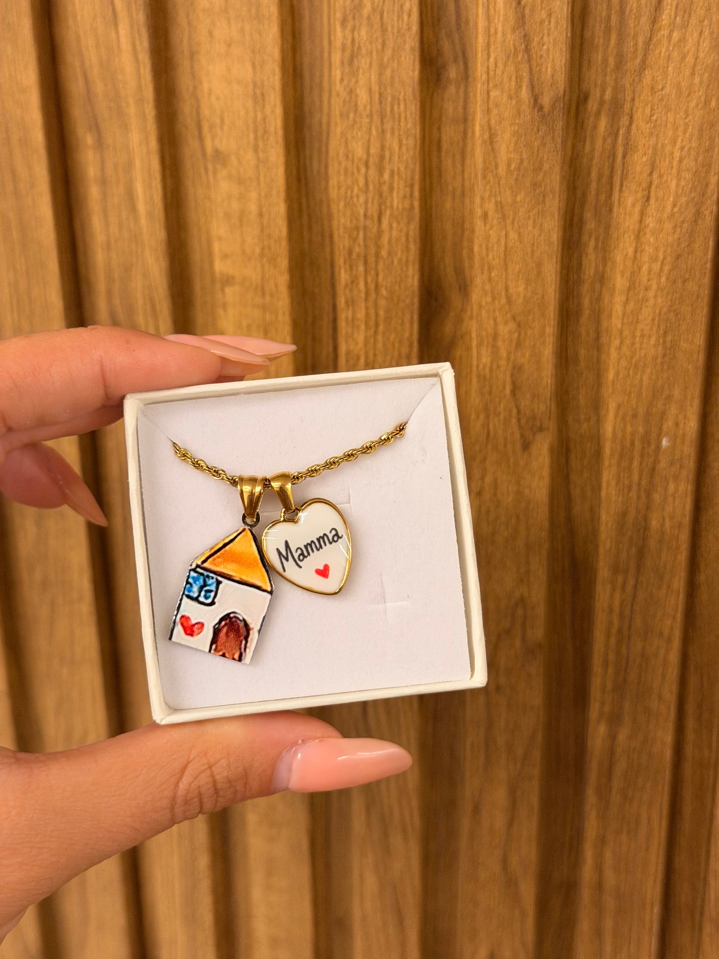 Collana Torchon CASA E AMORE