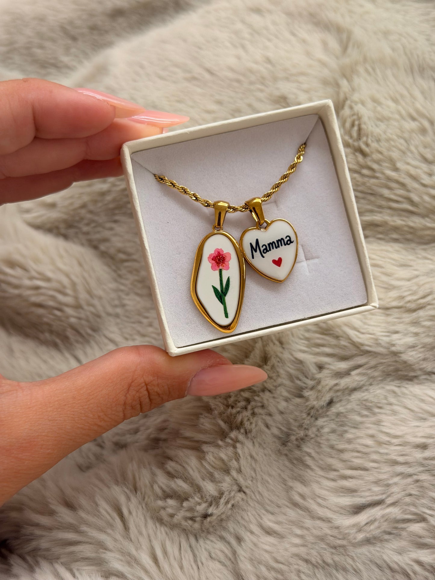 Collana Torchon MAMMA SEI LA MIA LUCE