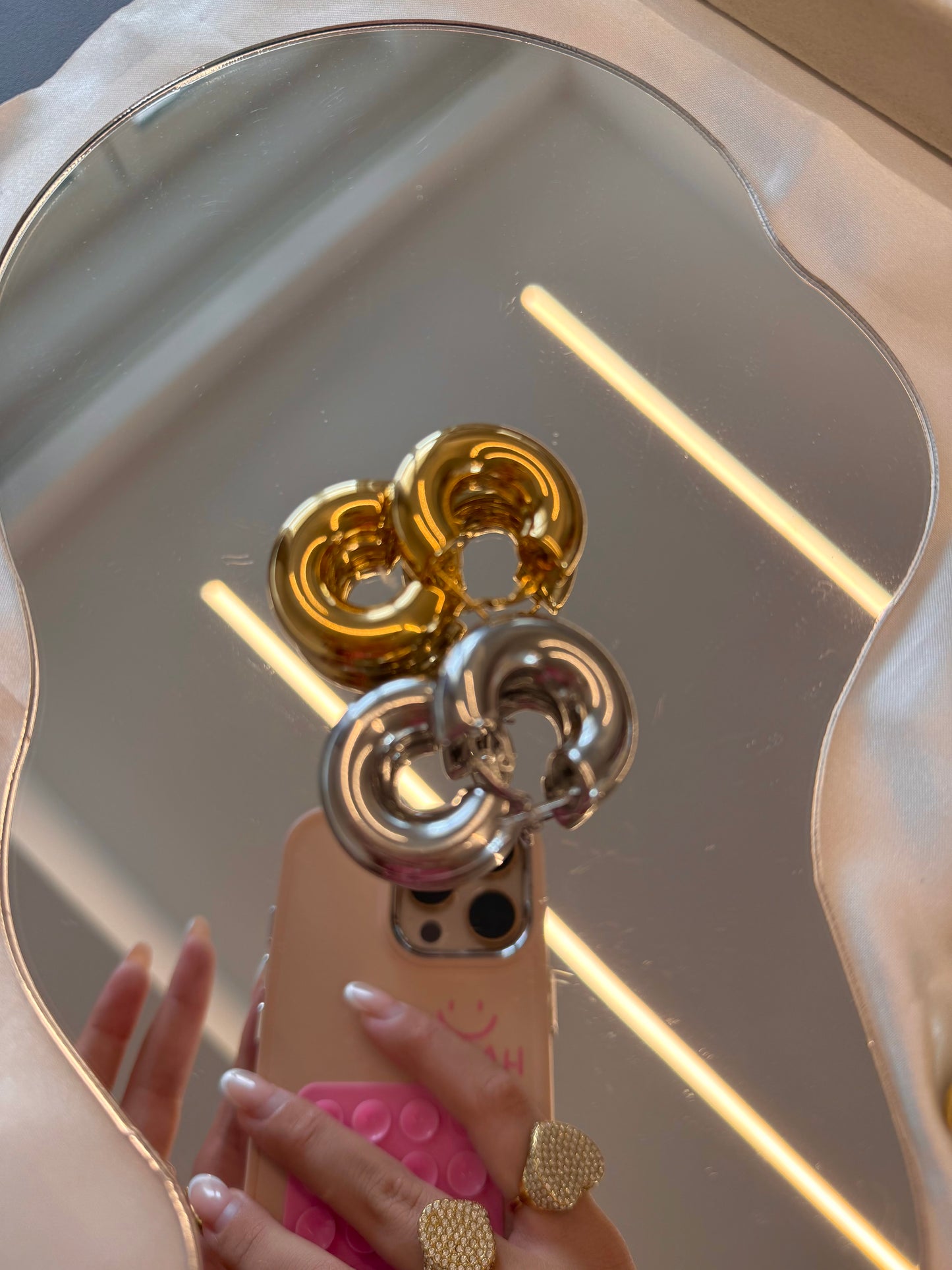Orecchini Cerchio Bubble