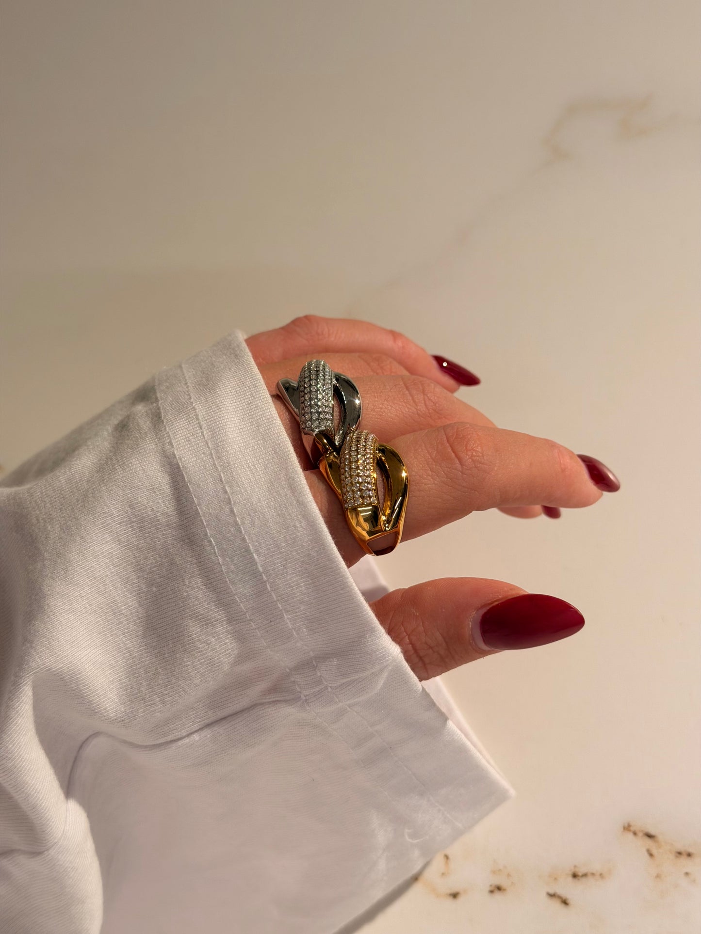 Anello Intreccio Prezioso