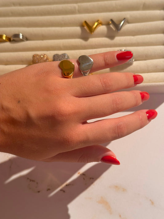 Anello Cuore Liscio