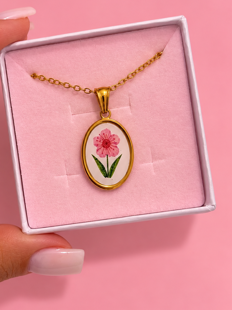 Collana FIORELLINO ROSA