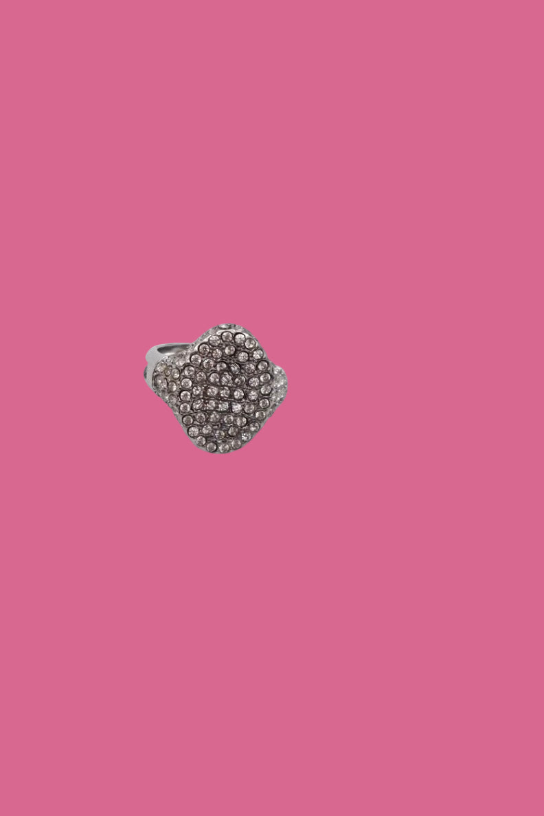 Anello Ovale Strass
