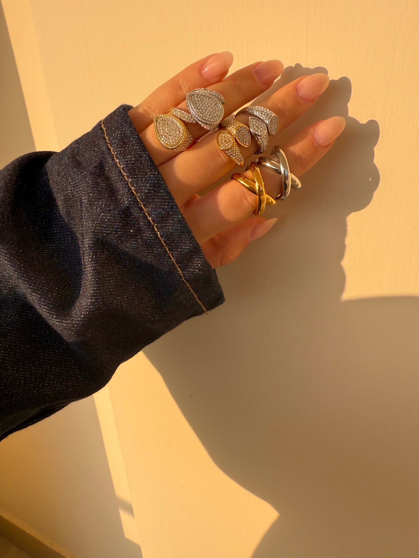 Anello Incrocio Liscio