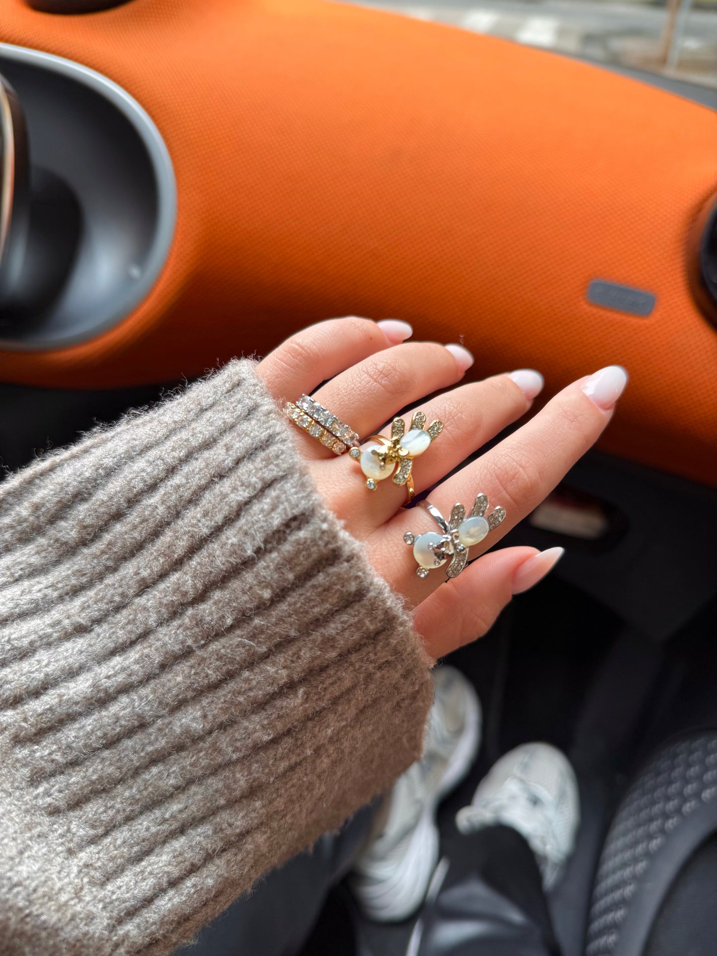 Anello Teddy Strass