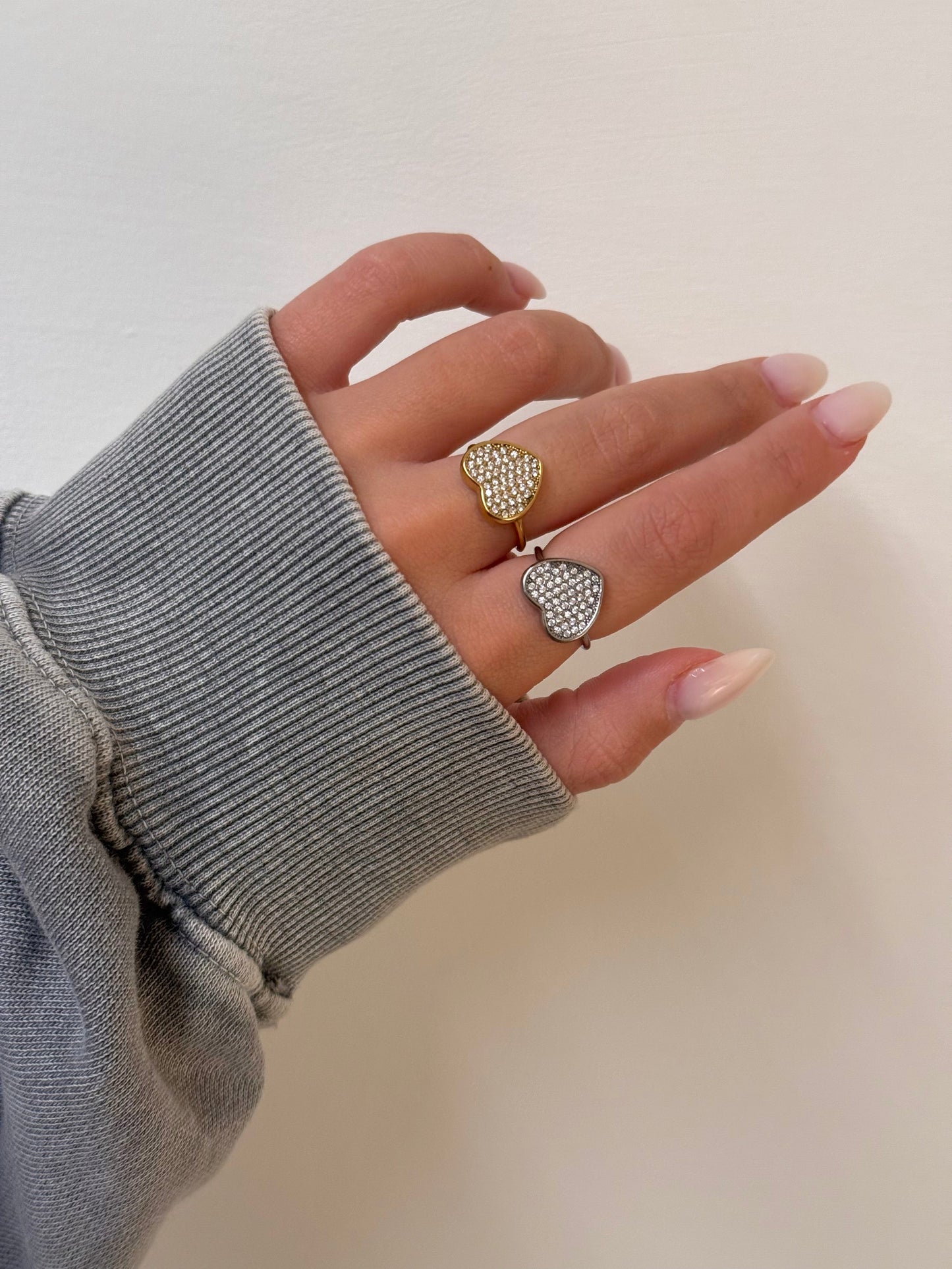 Anello Love Strass