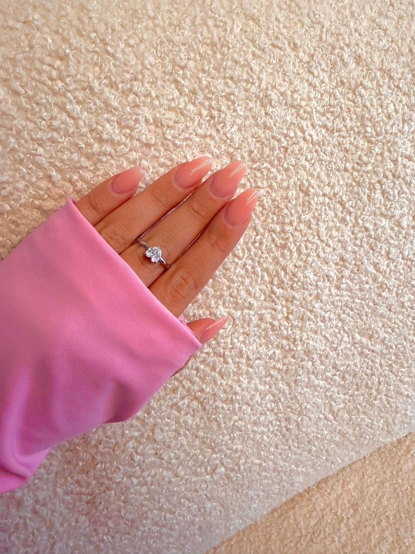 Anello Solitario Pietra Cuore