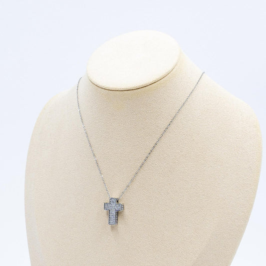 Collana Mini Croce Strass
