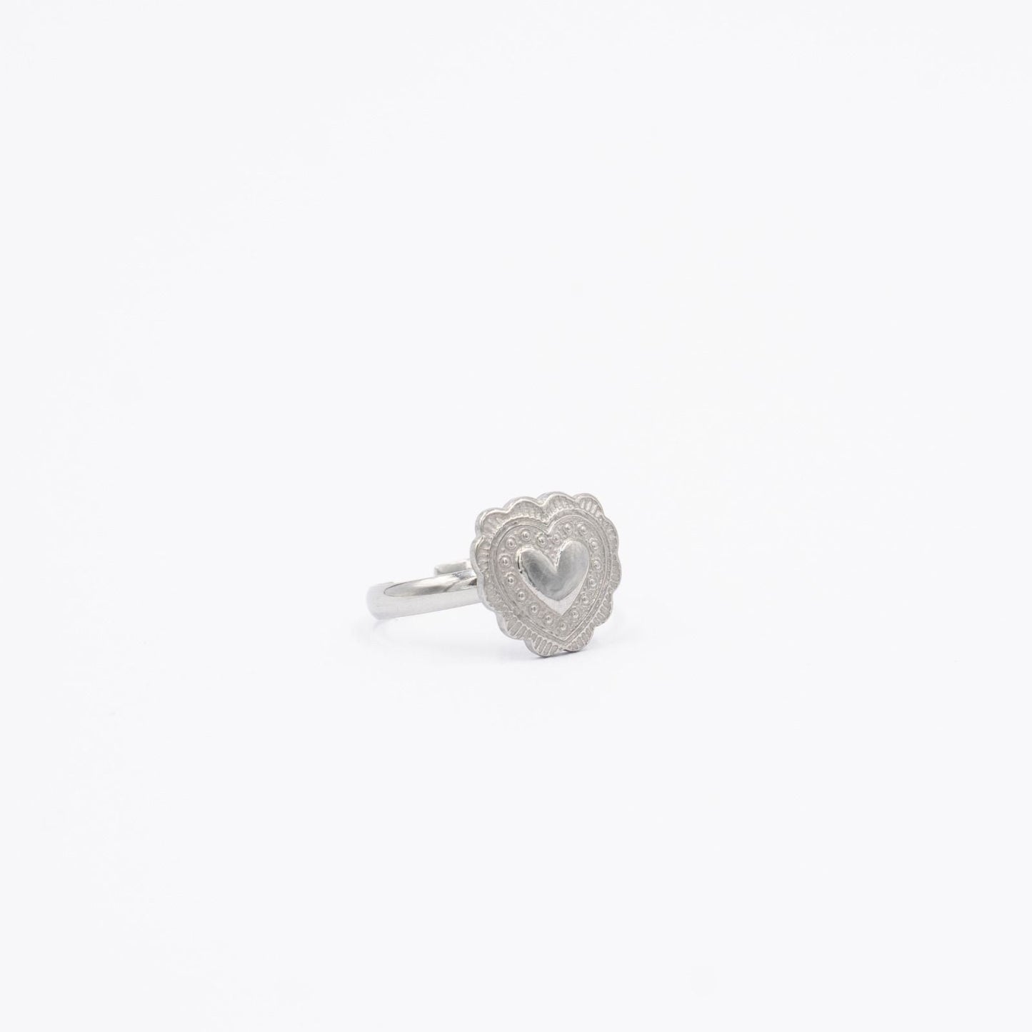 Anello Cuore Incastrato