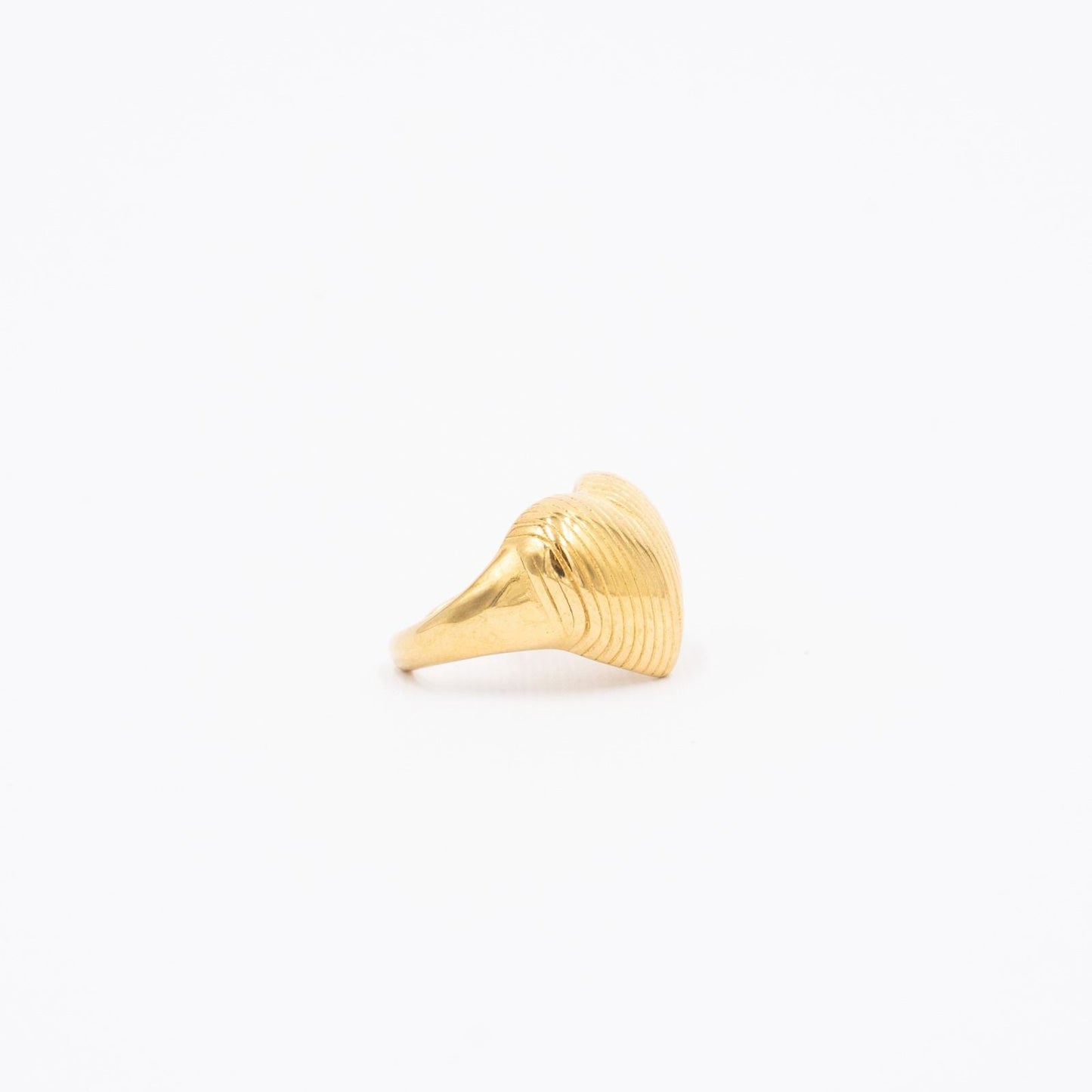 Anello Cuore Rigato