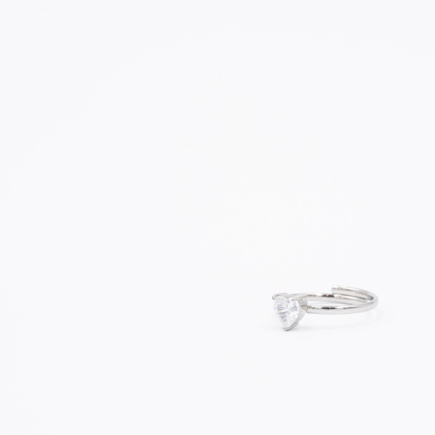 Anello Solitario Pietra Cuore