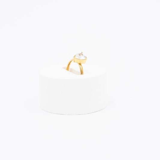 Anello Solitario Pietra Cuore