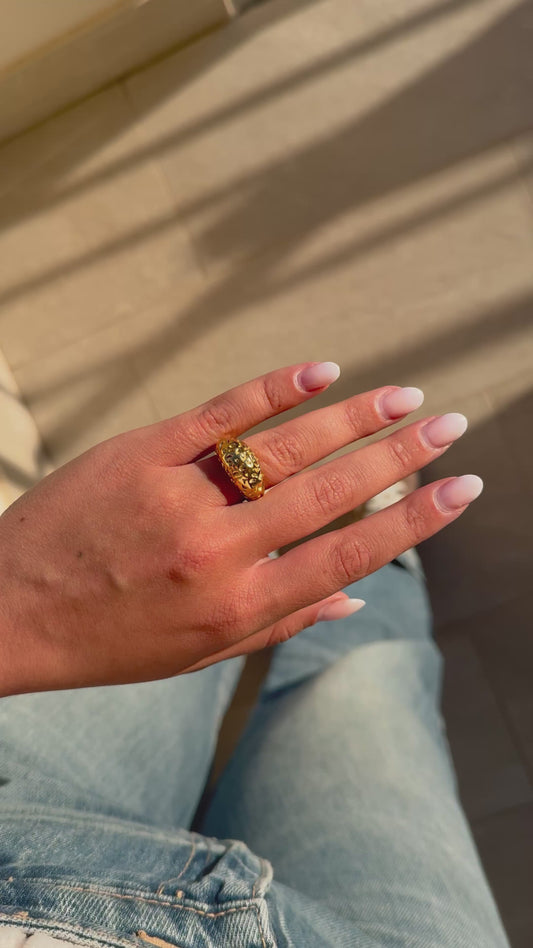 Anello BonBon martellato