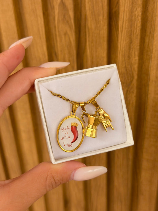 Collana Torchon STORTA VA DRITTA VIENE