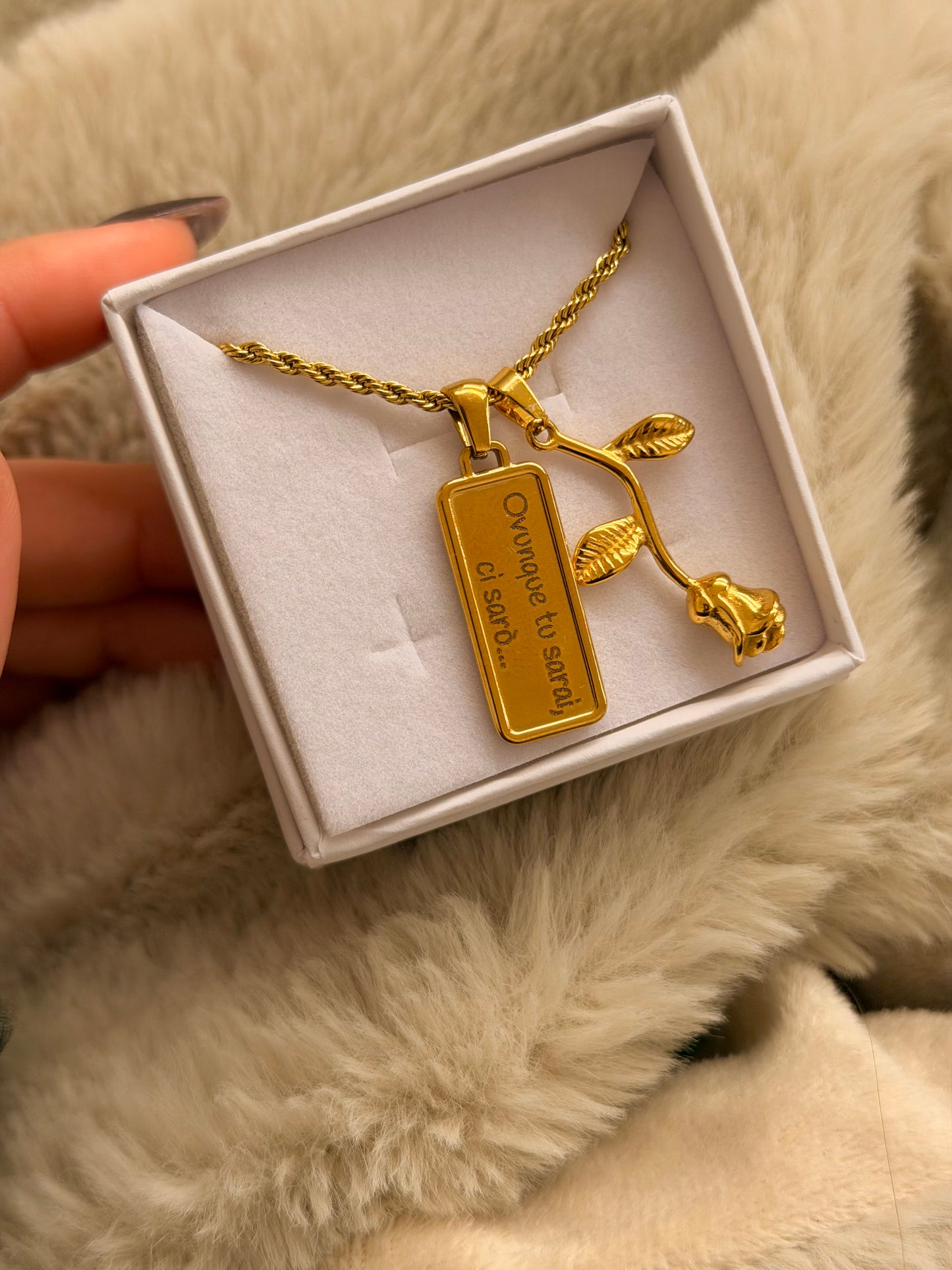 Collana Torchon OVUNQUE TU SARAI, CI SARÒ