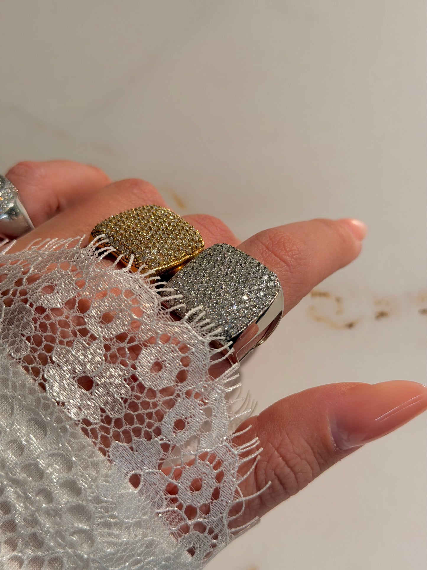 Anello Quadrotto Big Luxury