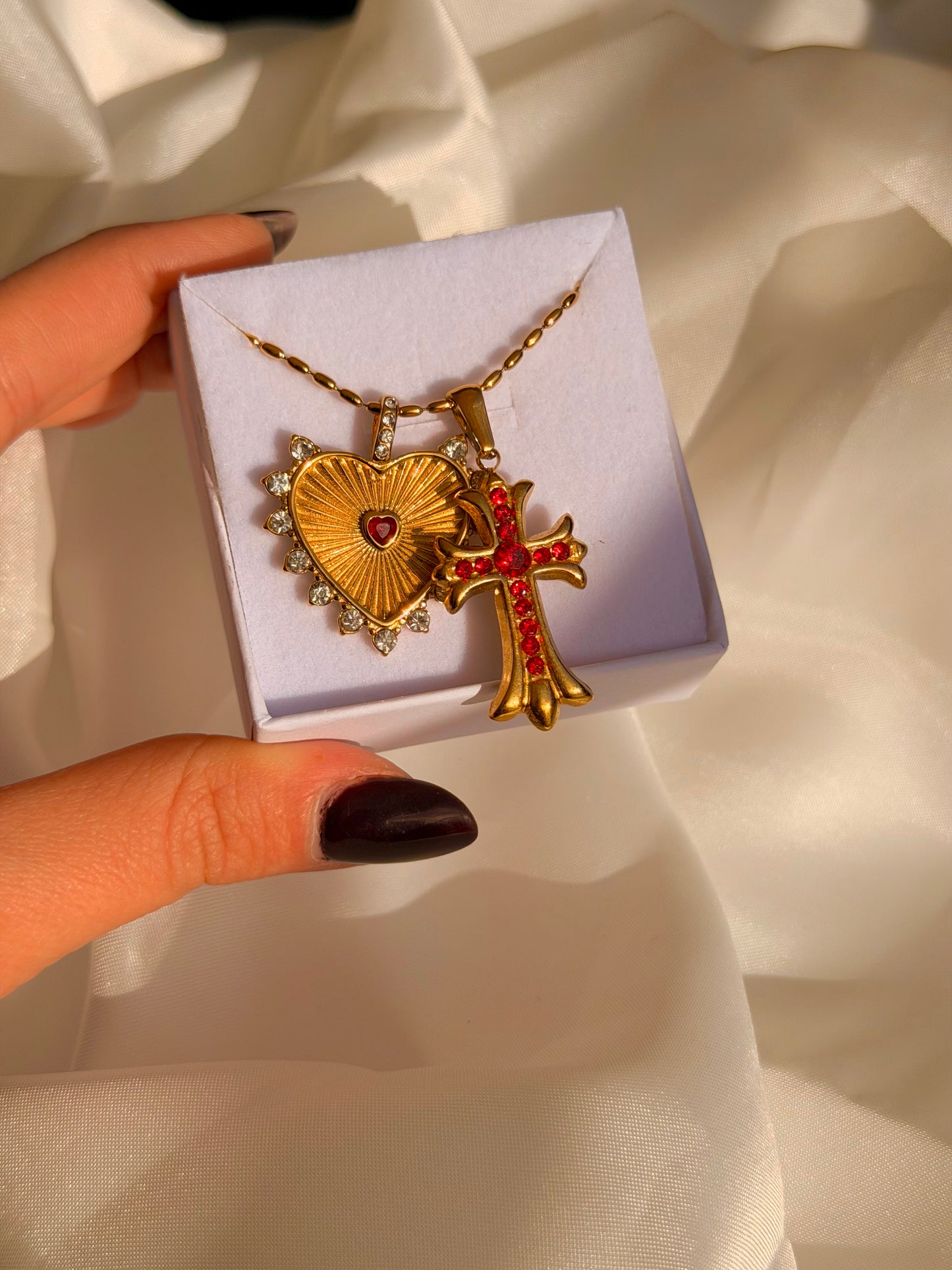 Collana PASSIONE DI PIETRA ROSSA