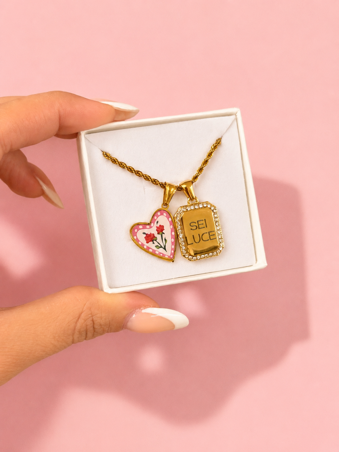 Collana Torchon CUORE DI LUCE