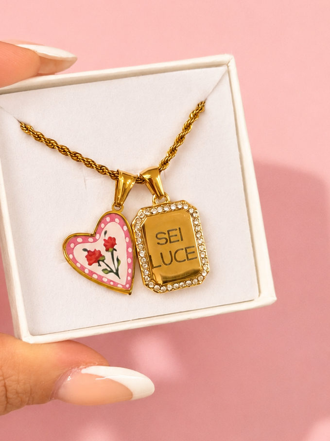 Collana Torchon CUORE DI LUCE