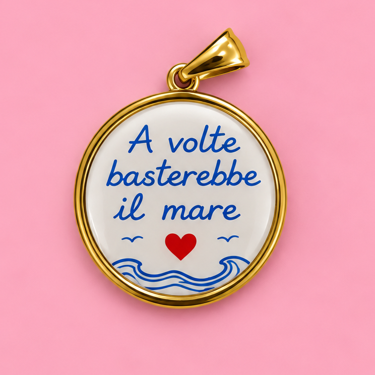 Ciondolo A VOLTE BASTEREBBE IL MARE