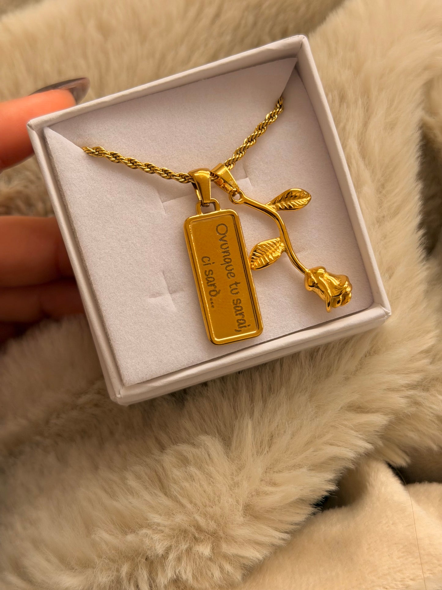Collana Torchon OVUNQUE TU SARAI, CI SARÒ