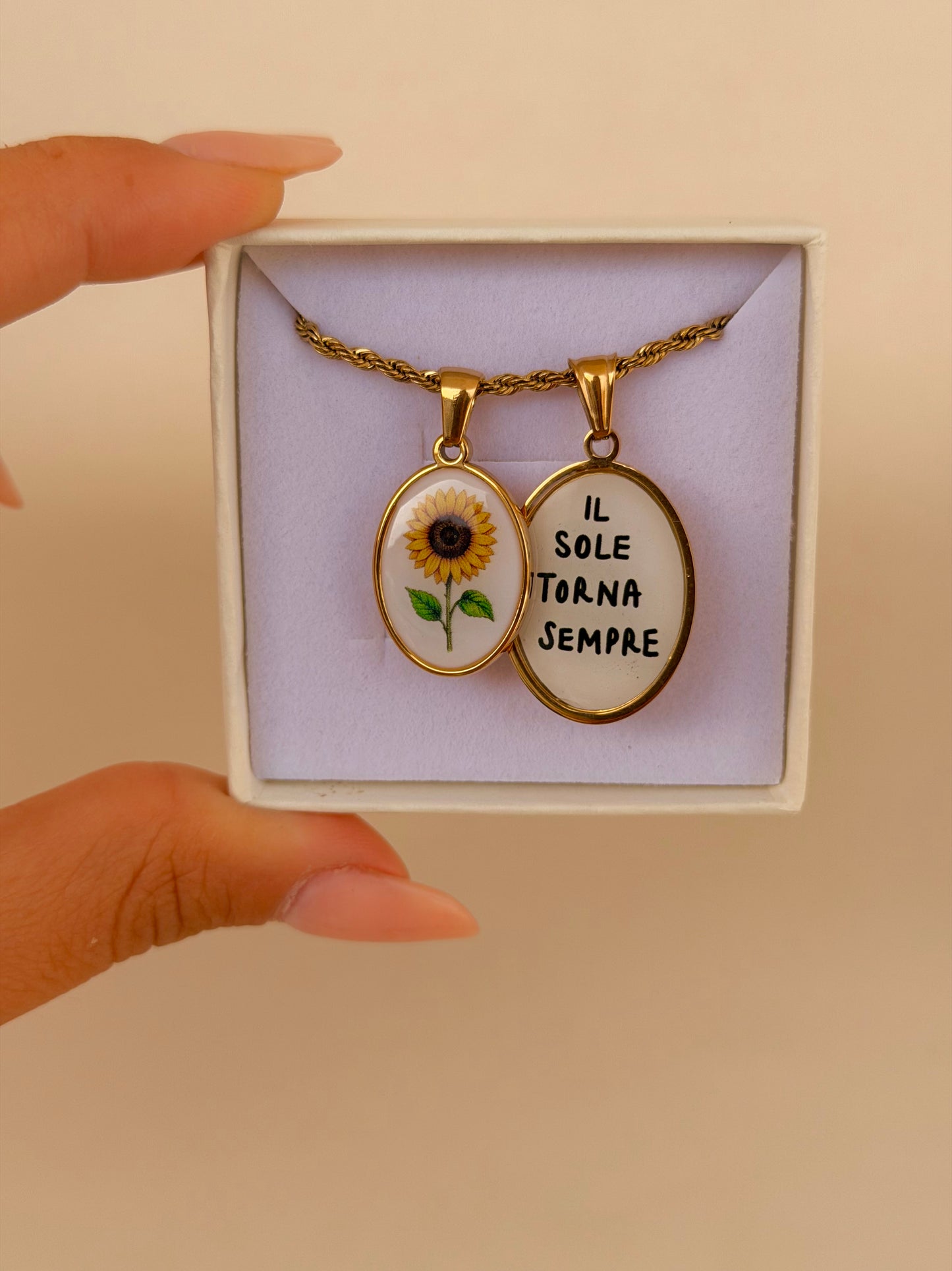 Collana Torchon IL SOLE TORNA SEMPRE