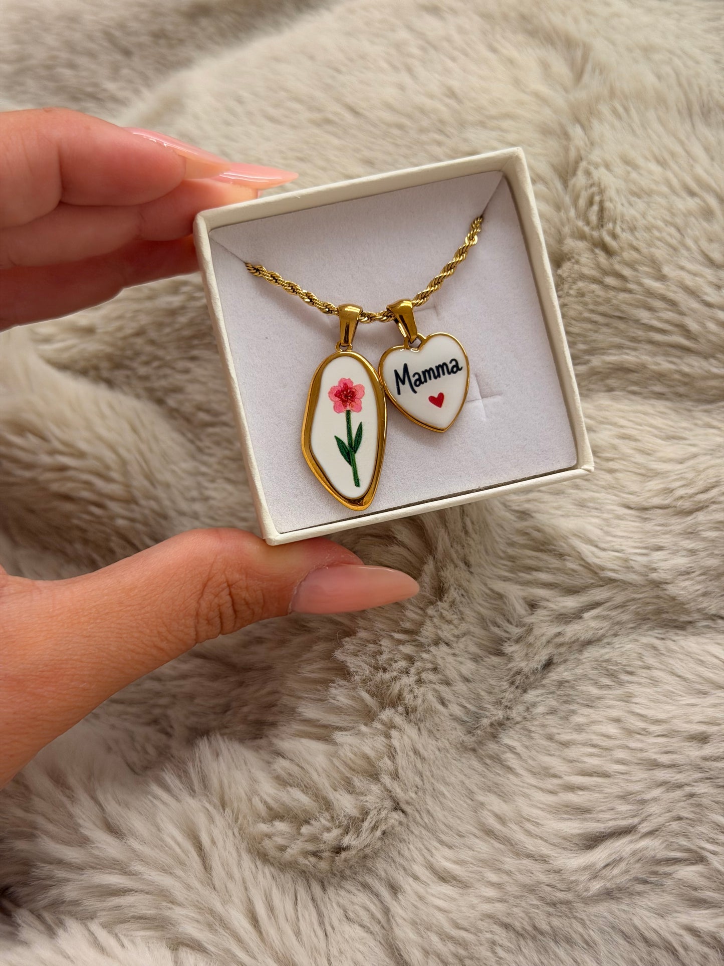 Collana Torchon MAMMA SEI LA MIA LUCE
