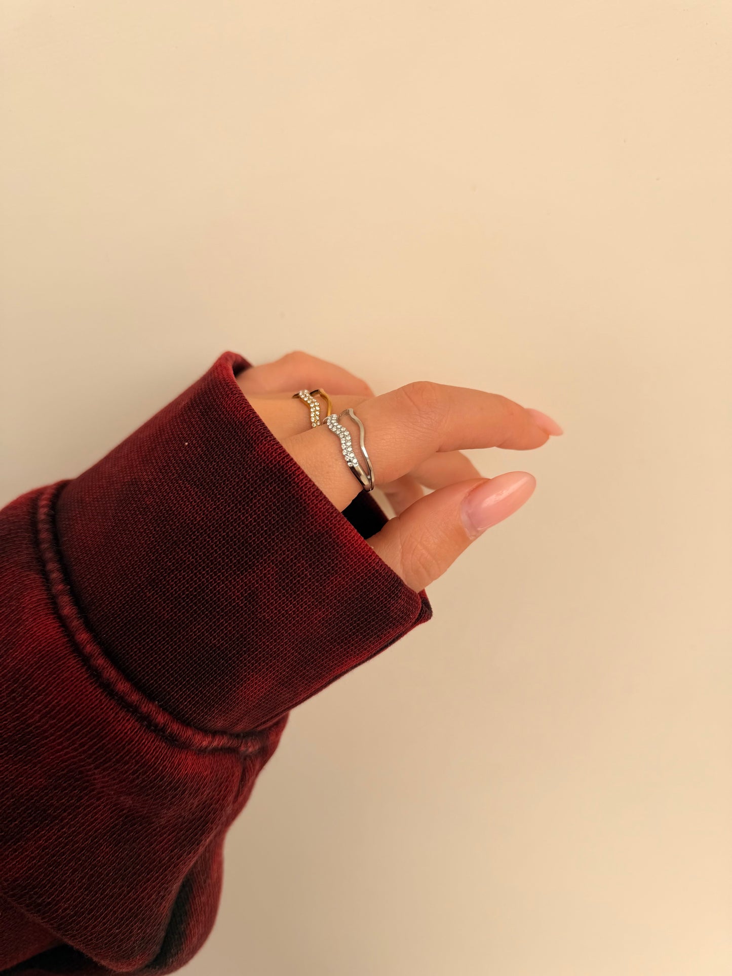 Anello Ondina Strass