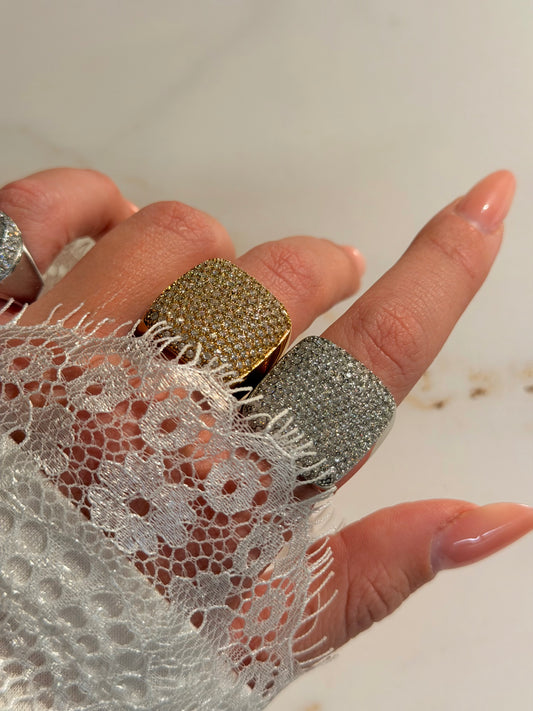 Anello Quadrotto Big Luxury