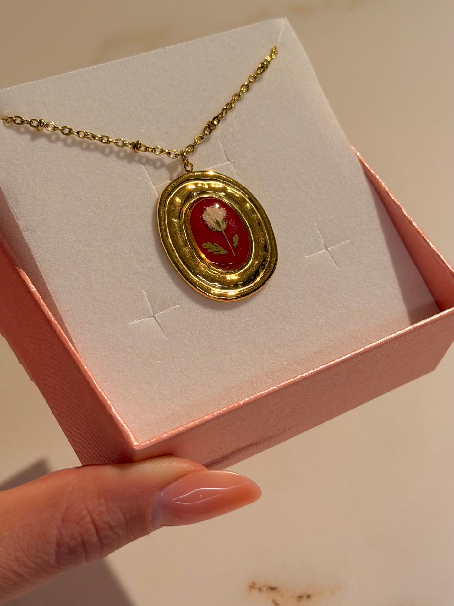 Collana Margareth Bordeaux