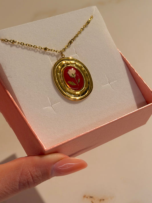 Collana Margareth Bordeaux