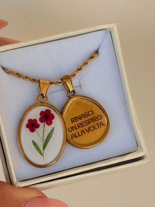 Collana Torchon RINASCI UN RESPIRO ALLA VOLTA