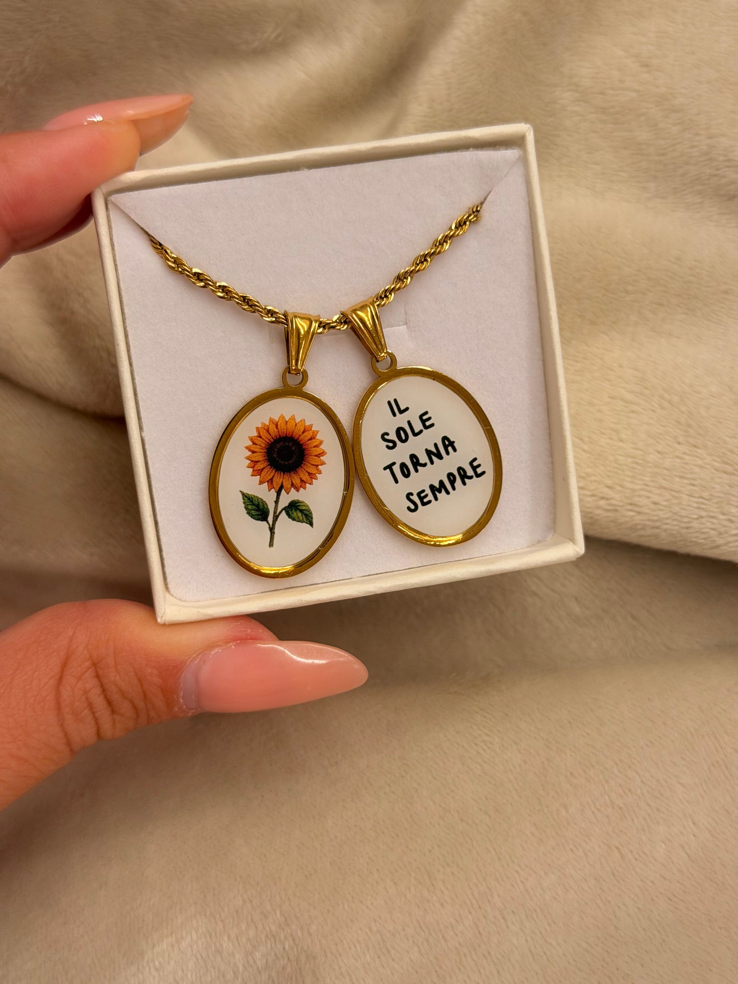 Collana Torchon IL SOLE TORNA SEMPRE
