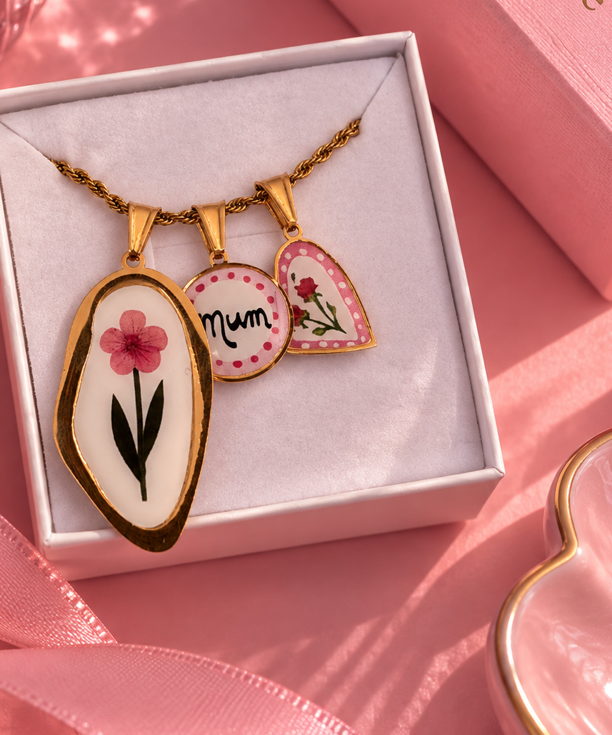 Collana torchon CUORE DI MAMMA