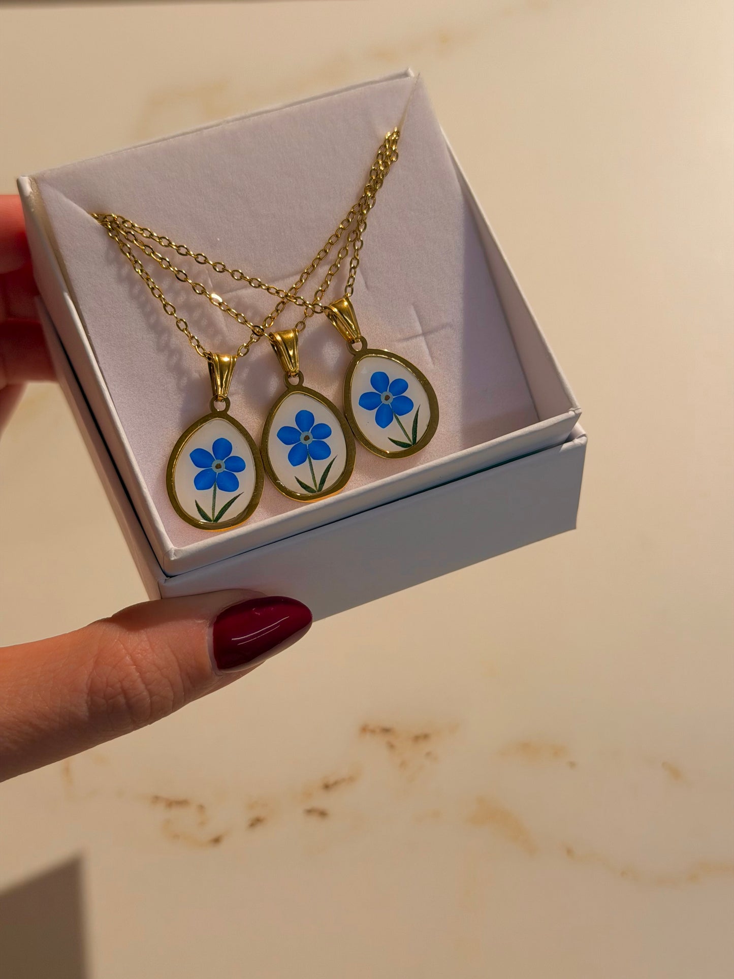 Collana Fiorellino Blu