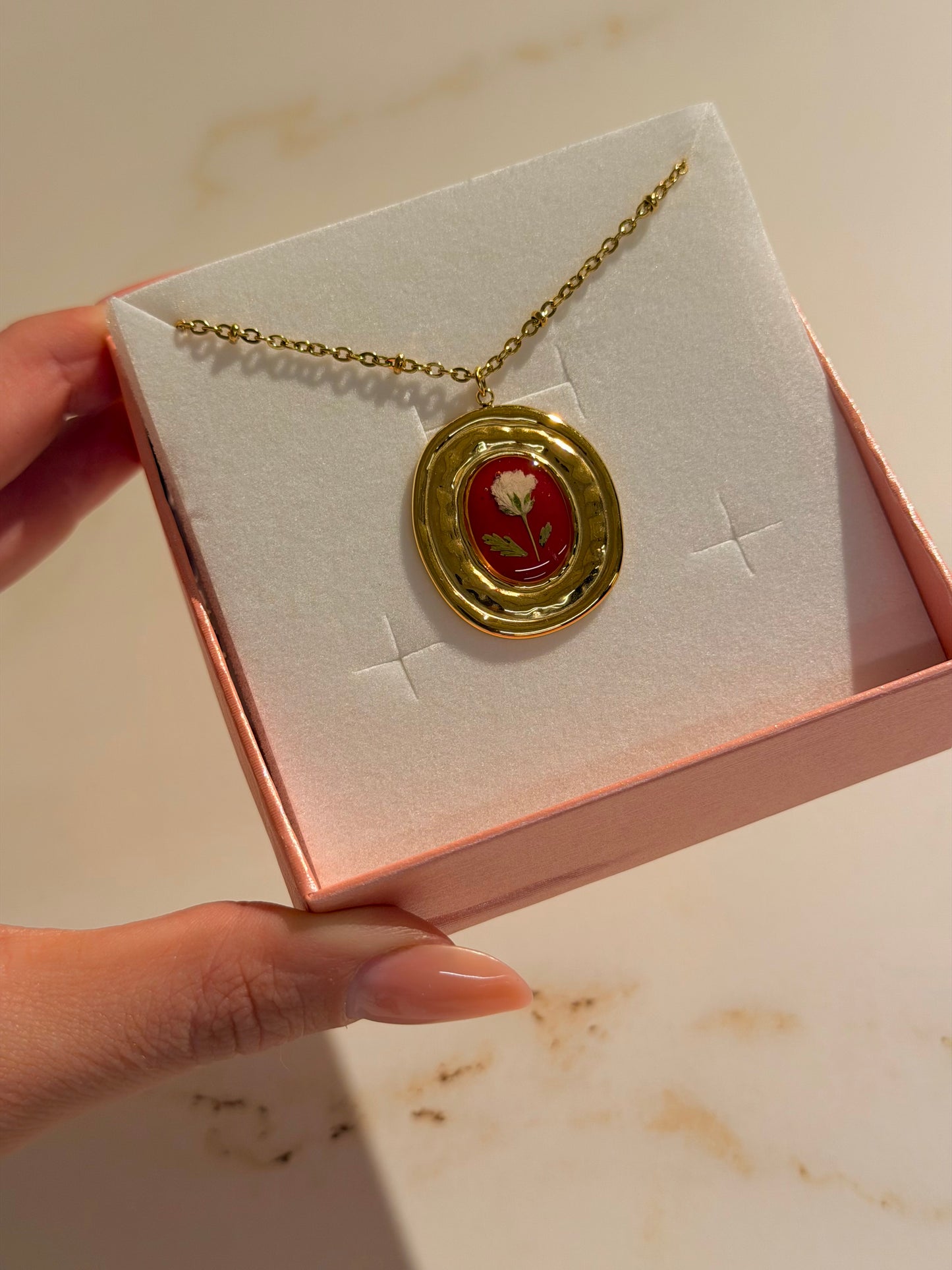 Collana Margareth Bordeaux