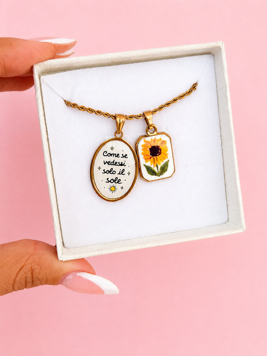 Collana Torchon COME SE VEDESSI SOLO IL SOLE