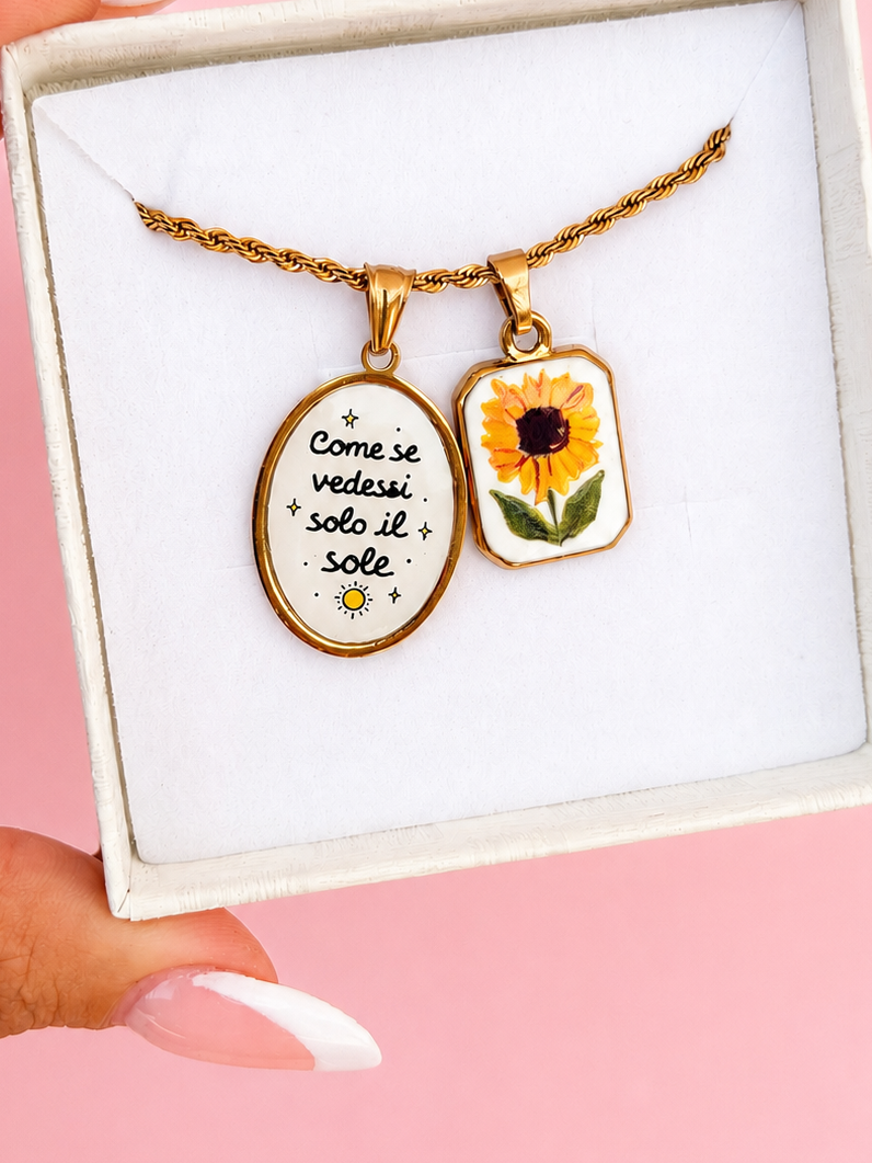 Collana Torchon COME SE VEDESSI SOLO IL SOLE