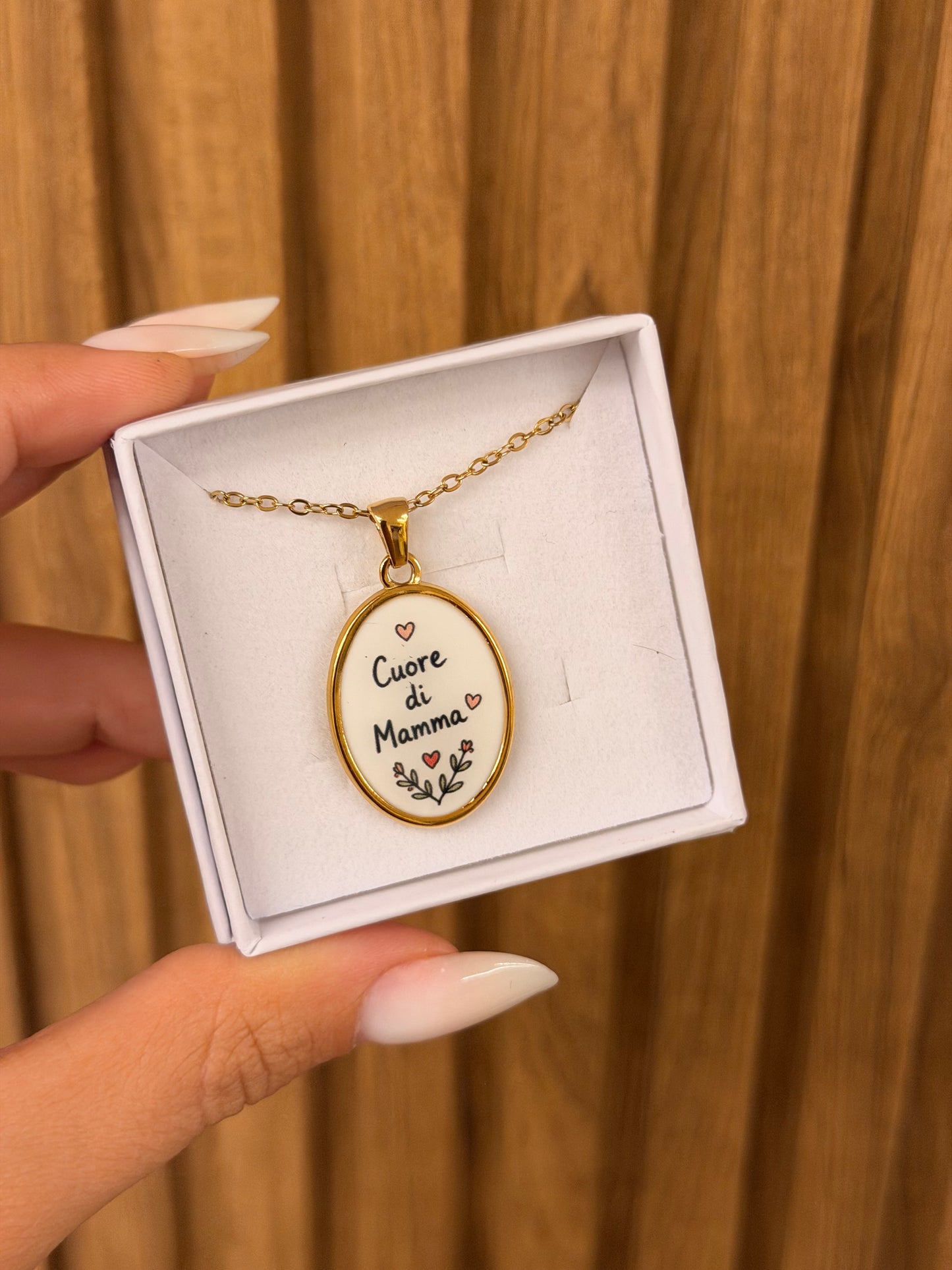 Collana Torchon SEI IL CUORE DI MAMMA