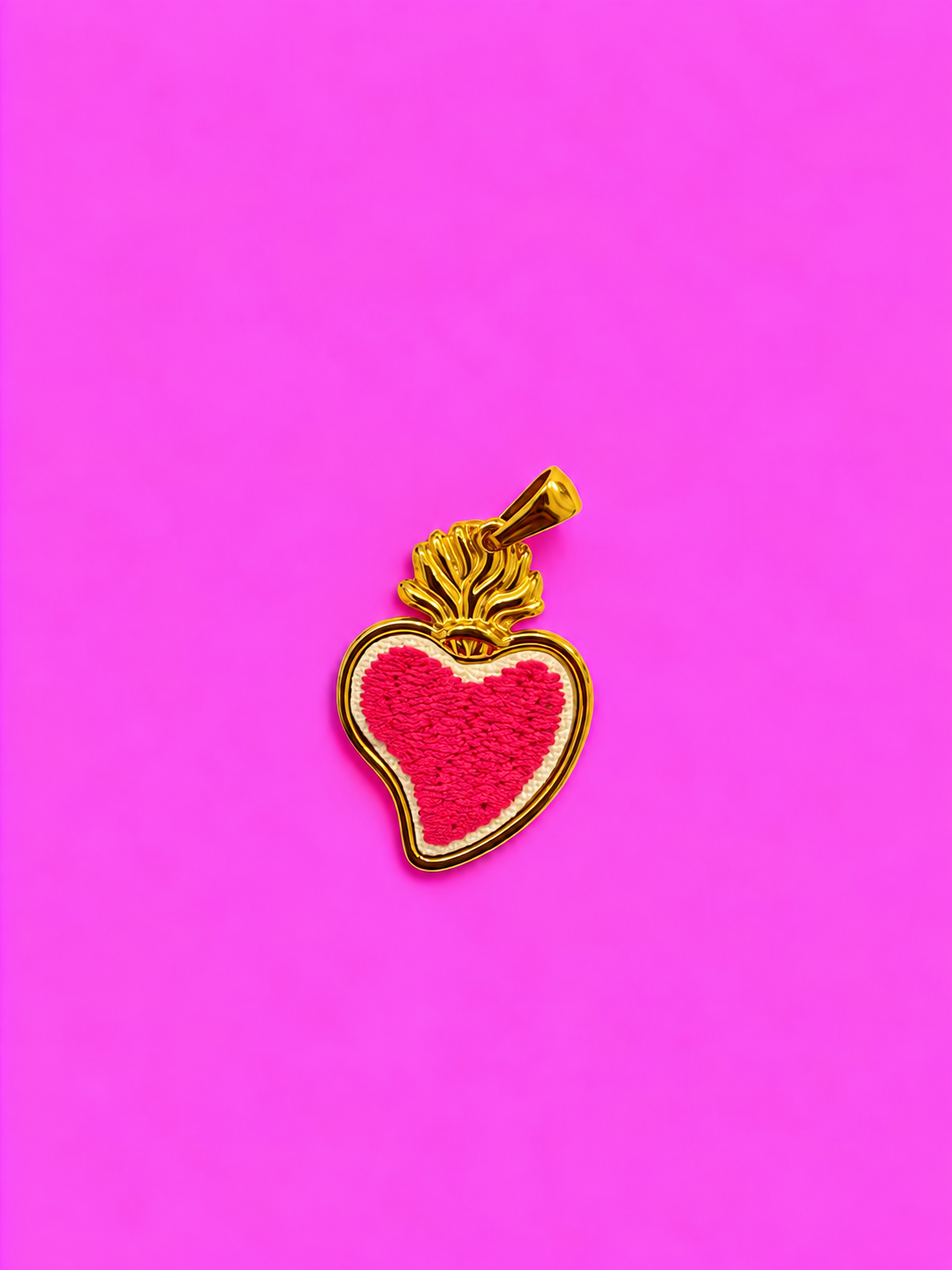 Ciondolo CUORE SACRO TESSUTO
