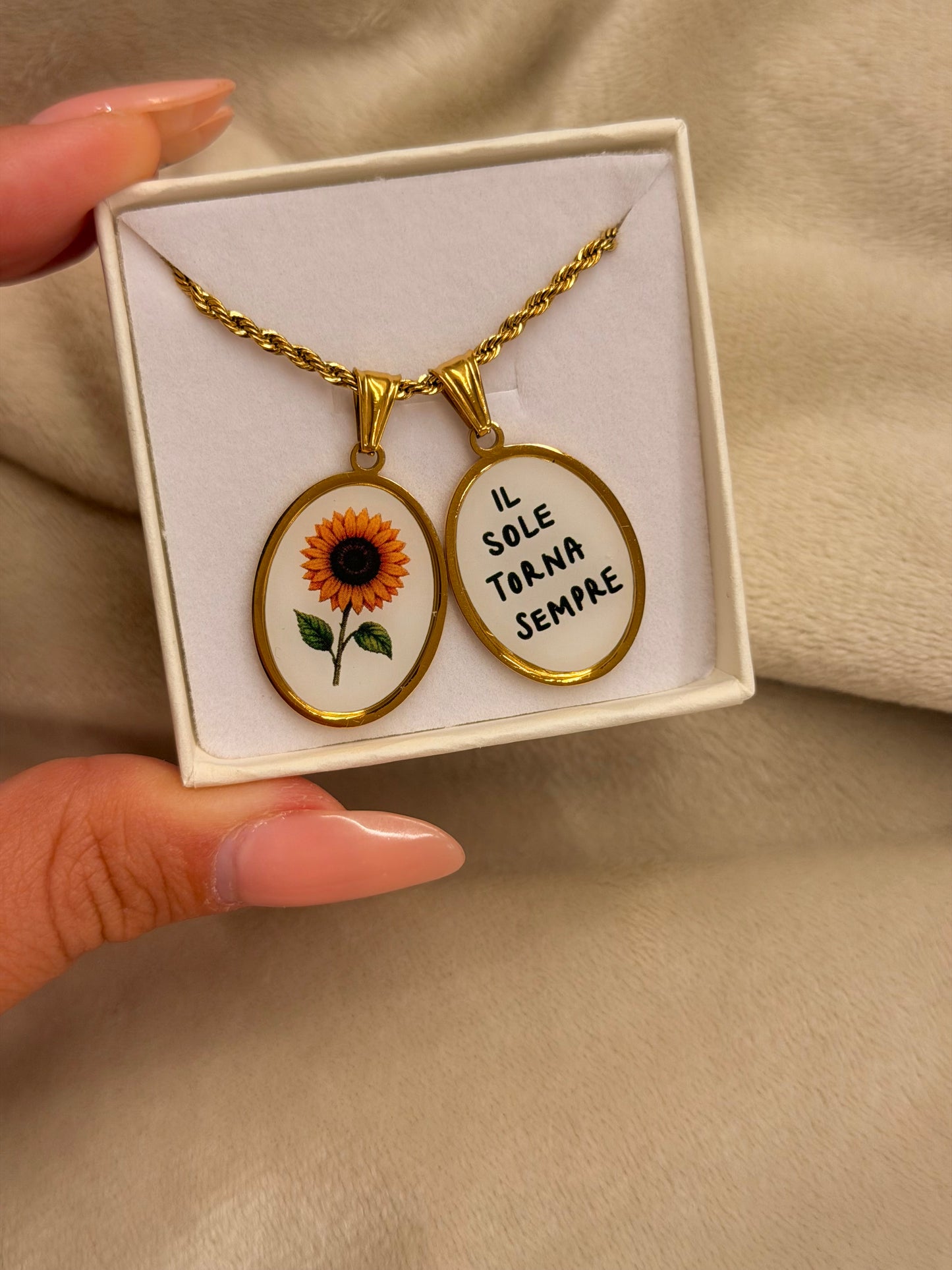 Collana Torchon IL SOLE TORNA SEMPRE
