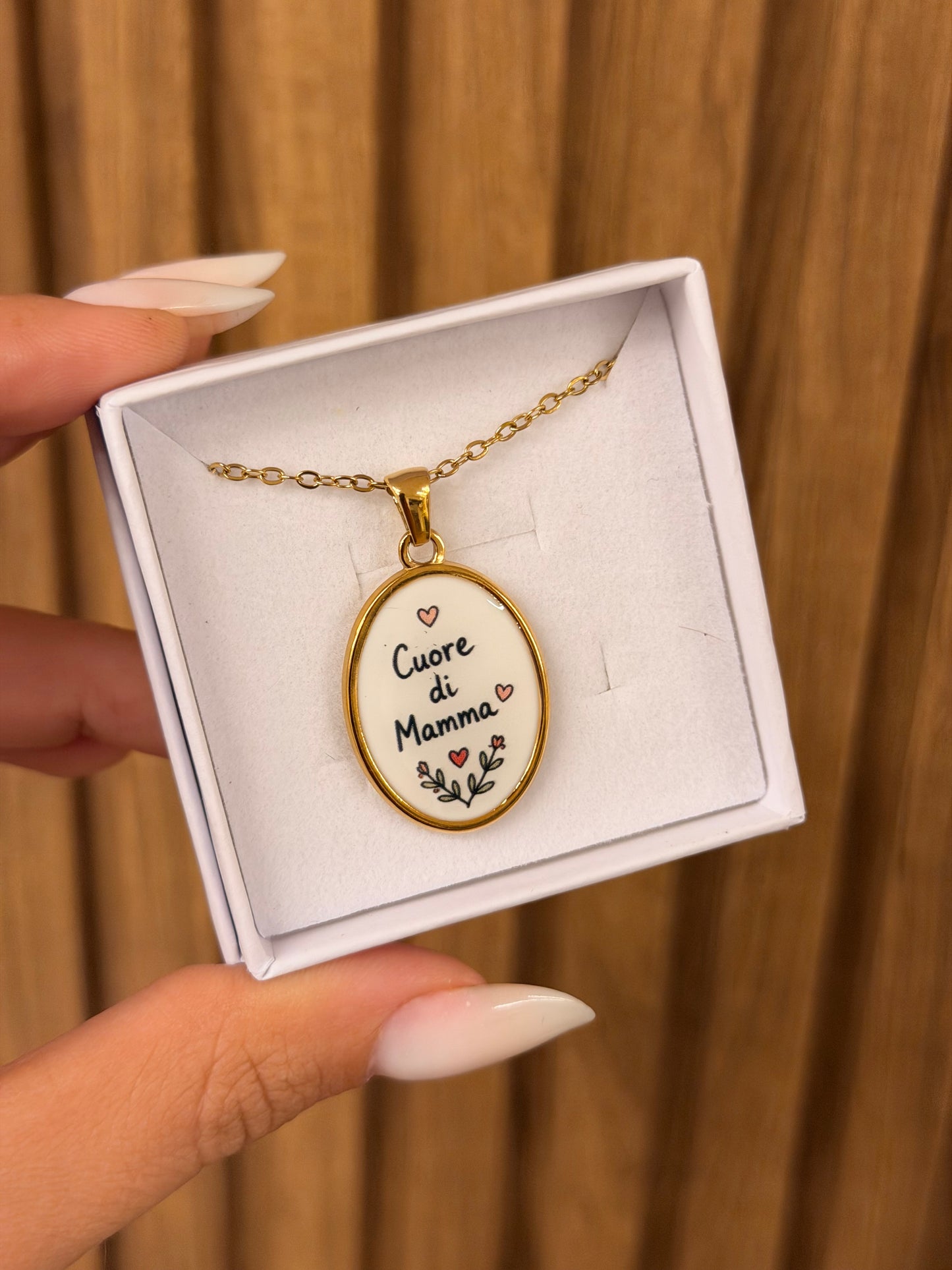 Collana Torchon SEI IL CUORE DI MAMMA