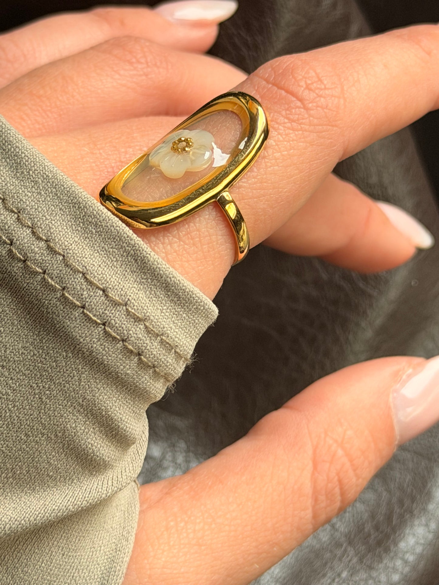 Anello FIORE DELICATO BIANCO